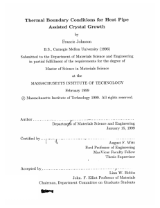 Thermal  Boundary  Conditions  for  Heat ... Assisted  Crystal  Growth Francis  Johnson