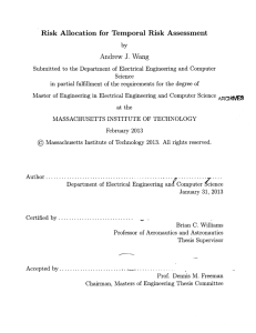 Risk  Allocation  for  Temporal  Risk ... J.