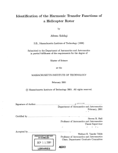 Identification  of  the  Harmonic  Transfer Functions ... a  Helicopter  Rotor Afreen  Siddiqi