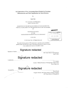 An  Exploration of Two  Accounting-Based  Models ... Misstatements  and  Their Implications  for Stock ...