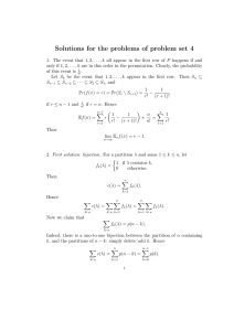 Solutions for the problems of problem set 4