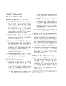 18.325 Problem Set 1 Problem 1: Adjoints and operators