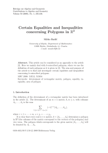 Beitr¨ age zur Algebra und Geometrie Contributions to Algebra and Geometry