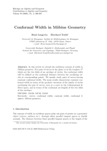 Beitr¨ age zur Algebra und Geometrie Contributions to Algebra and Geometry