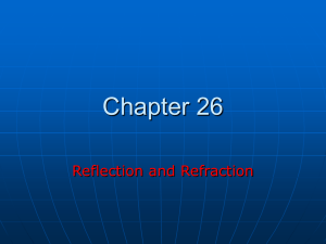 Chapter 26 Reflection and Refraction