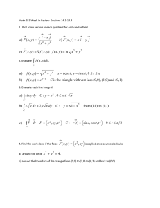 Math 251 Week in Review  Sections 14.1-14.4