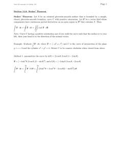 Page 1 Section 14.8: Stokes’ Theorem