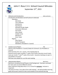 John F. Ross C.V.I. School Council Minutes September 15 , 2015