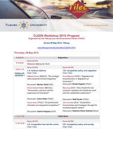 CLEEN Workshop 2015: Program Thursday, 28 May 2015