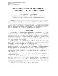 BOUNDARIES OF UNBOUNDED FATOU COMPONENTS OF ENTIRE FUNCTIONS