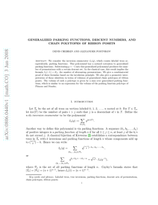 GENERALIZED PARKING FUNCTIONS, DESCENT NUMBERS, AND CHAIN POLYTOPES OF RIBBON POSETS