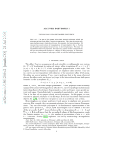 ALCOVED POLYTOPES I