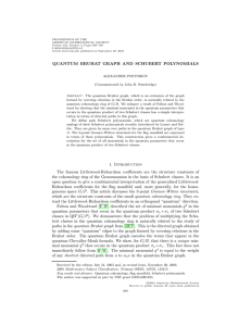 PROCEEDINGS OF THE AMERICAN MATHEMATICAL SOCIETY Volume 133, Number 3, Pages 699–709