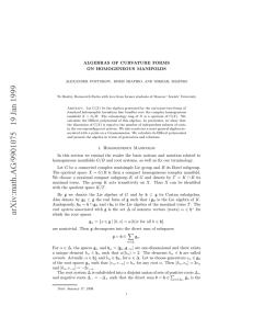 ALGEBRAS OF CURVATURE FORMS ON HOMOGENEOUS MANIFOLDS