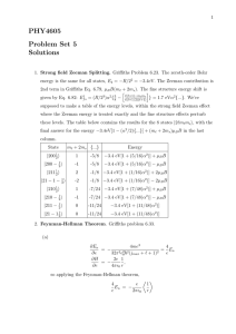 PHY4605 Problem Set 5 Solutions