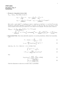 PHY4605 Problem Set 7 Solutions