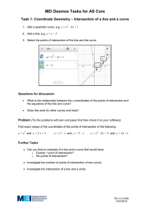 MEI Desmos Tasks for AS Core Task 1: Coordinate Geometry