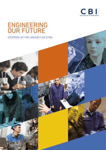 ENGINEERING OUR FUTURE STEPPING UP THE URGENCY ON STEM