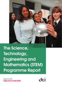 The Science, Technology, Engineering and Mathematics (STEM)