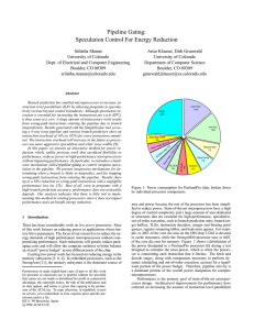 Pipeline Gating: Speculation Control For Energy Reduction