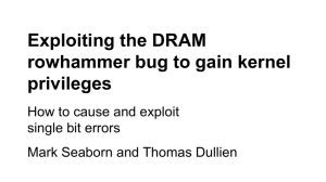 Exploiting the DRAM rowhammer bug to gain kernel privileges