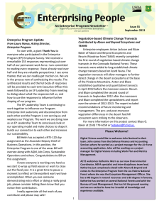 Vegetation-based Climate Change Transects Enterprise Program Update