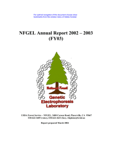 NFGEL Annual Report 2002 – 2003 (FY03)