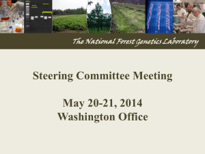 Steering Committee Meeting  May 20-21, 2014 Washington Office