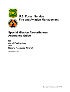 U.S. Forest Service Fire and Aviation Management Special Mission Airworthiness