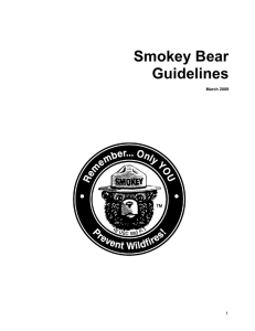 Smokey Bear Guidelines 1