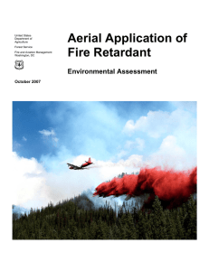 Aerial Application of Fire Retardant Environmental Assessment October 2007
