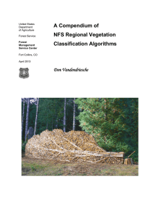 A Compendium of NFS Regional Vegetation Classification Algorithms