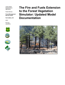 The Fire and Fuels Extension to the Forest Vegetation Simulator: Updated Model Documentation