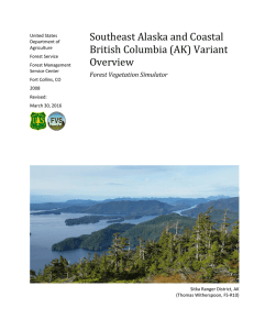 Southeast Alaska and Coastal British Columbia (AK) Variant Overview Forest Vegetation Simulator
