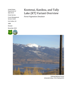 Kootenai, Kaniksu, and Tally Lake (KT) Variant Overview Forest Vegetation Simulator