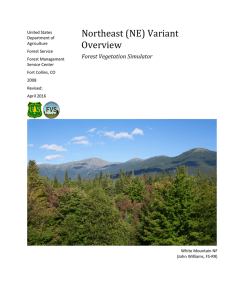 Northeast (NE) Variant Overview Forest Vegetation Simulator