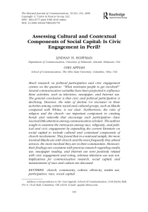 354, 2008 The Howard Journal of Communications, 19:334 # ISSN: 1064-6175 print/1096-4649 online