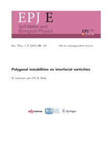 EPJ E Soft Matter and Biological Physics