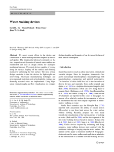 Water-walking devices