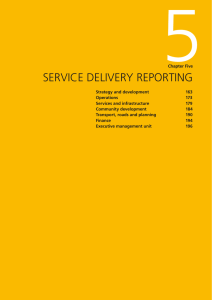 SERVICE DELIVERY REPORTING