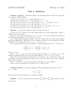 MATH 423-500/200 February 17, 2012 Test 1: Solutions