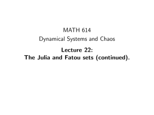 MATH 614 Dynamical Systems and Chaos Lecture 22: