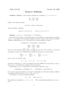 Math 412-501 October 20, 2006 Exam 2: Solutions