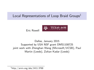 Local Representations of Loop Braid Groups