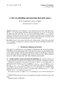 A note on embedding and generating dual polar spaces