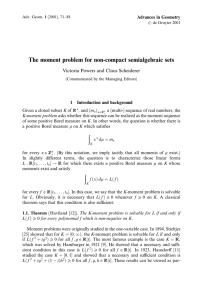 The moment problem for non-compact semialgebraic sets Advances in Geometry