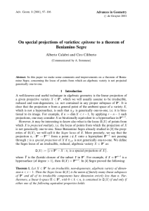 On special projections of varieties: epitome to a theorem of