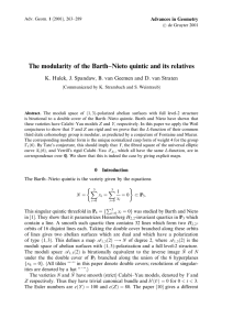 The modularity of the Barth±Nieto quintic and its relatives
