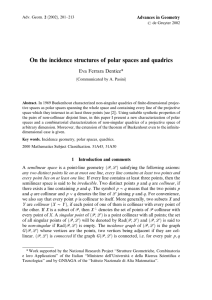 On the incidence structures of polar spaces and quadrics