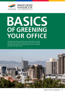 Basics  of greening your office